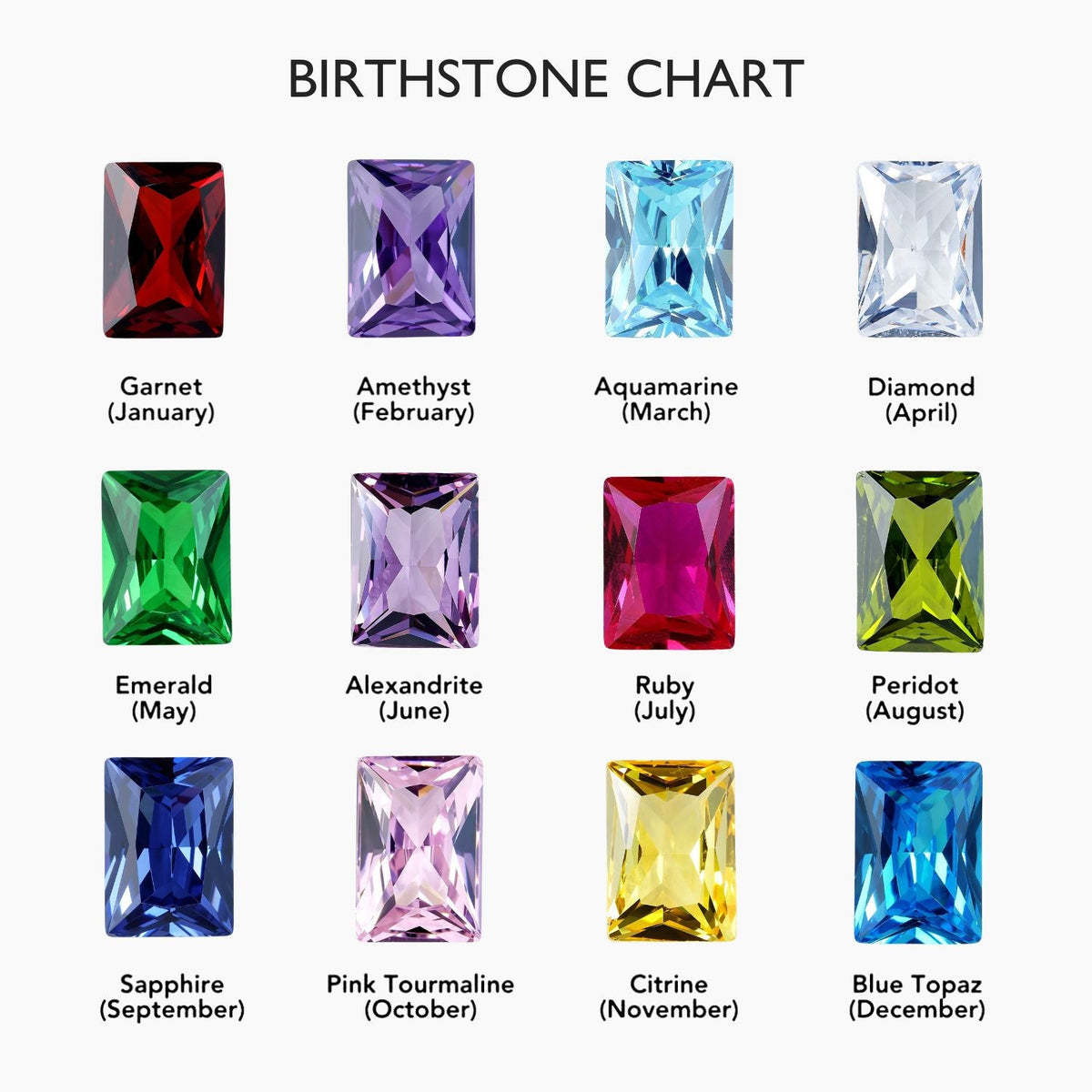 Duo Baguette Birthstone Ring