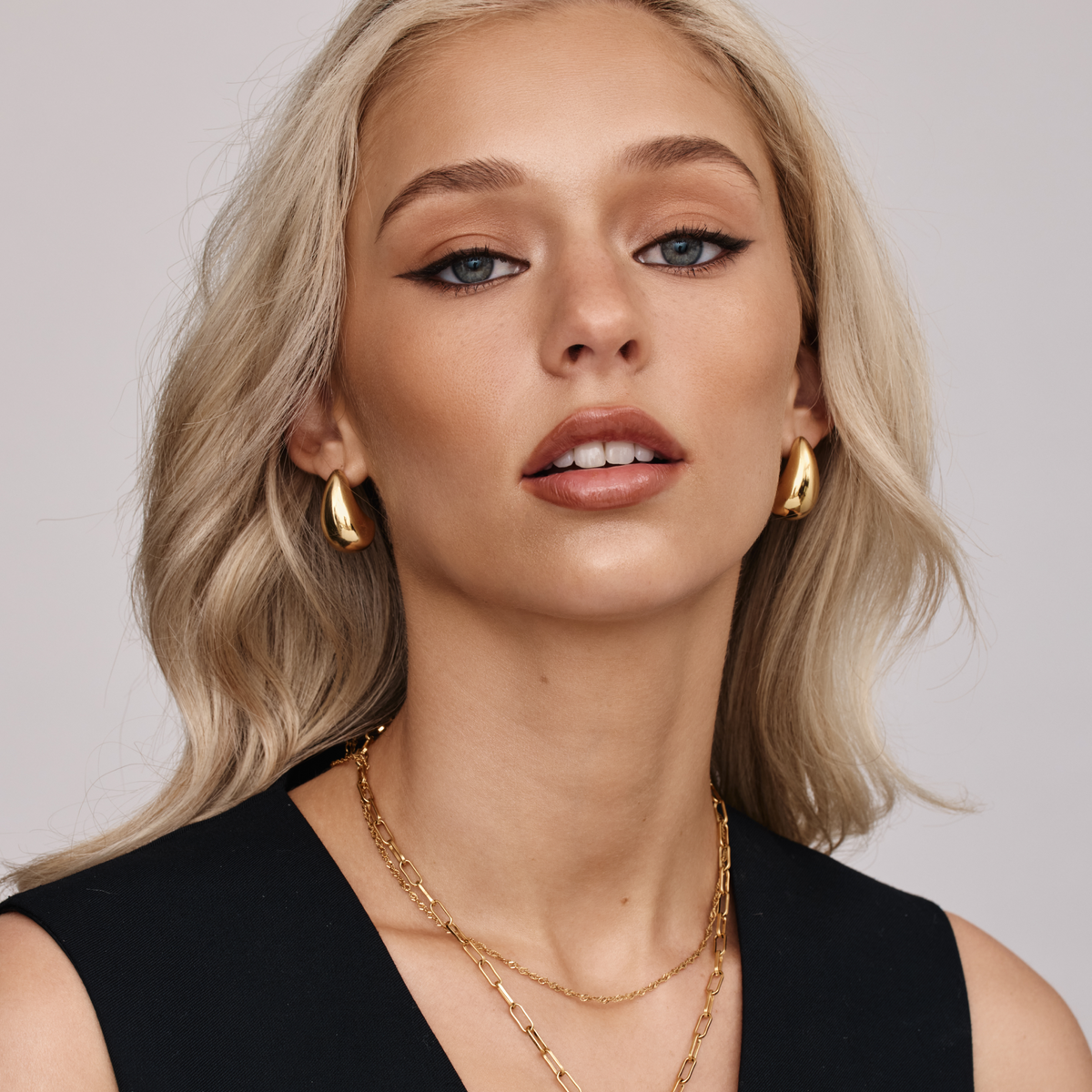Chunky Teardrop Earrings