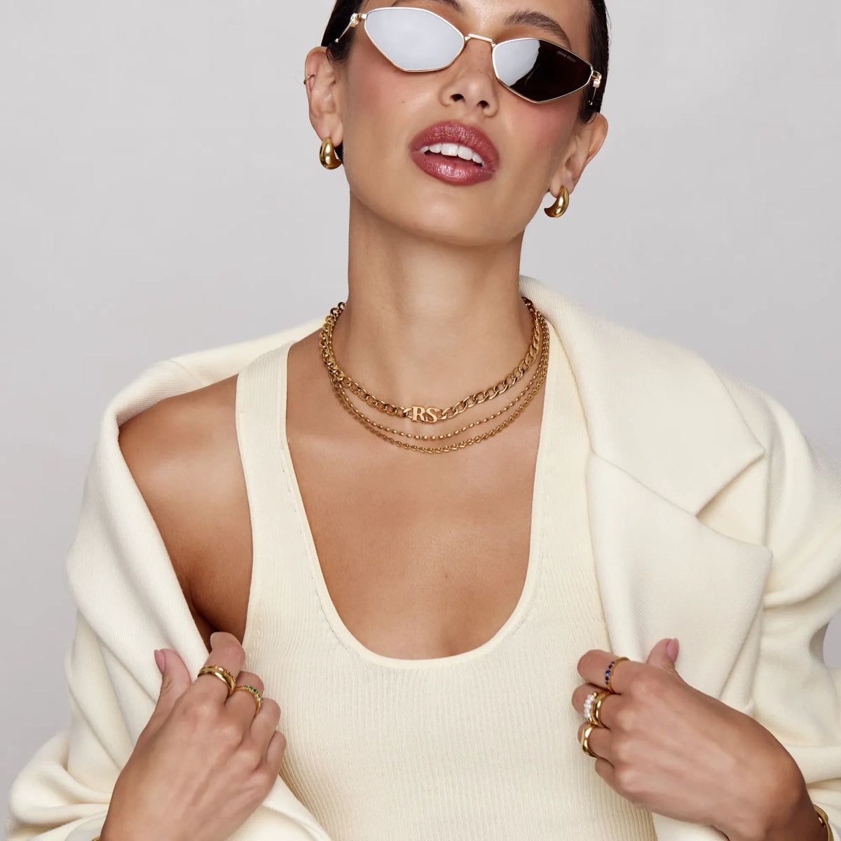 Initial Choker Necklace