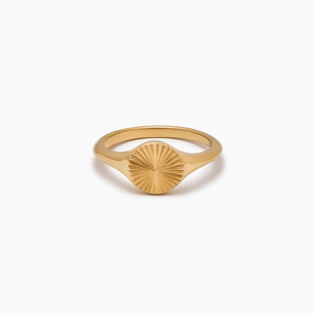 Sunburst Signet Ring