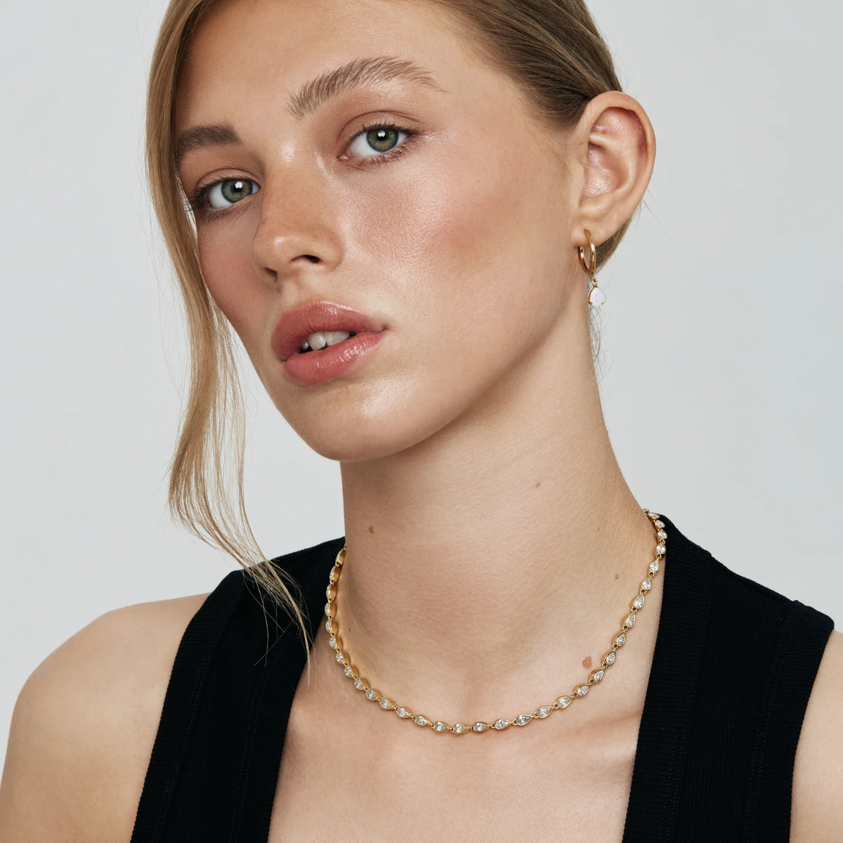 Teardrop Tennis Necklace
