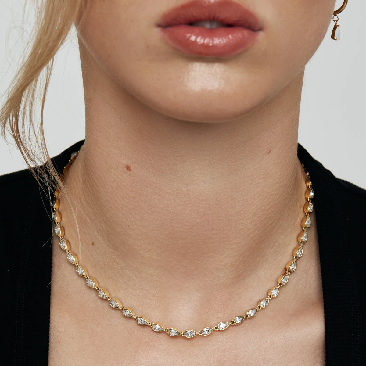 Teardrop Tennis Necklace