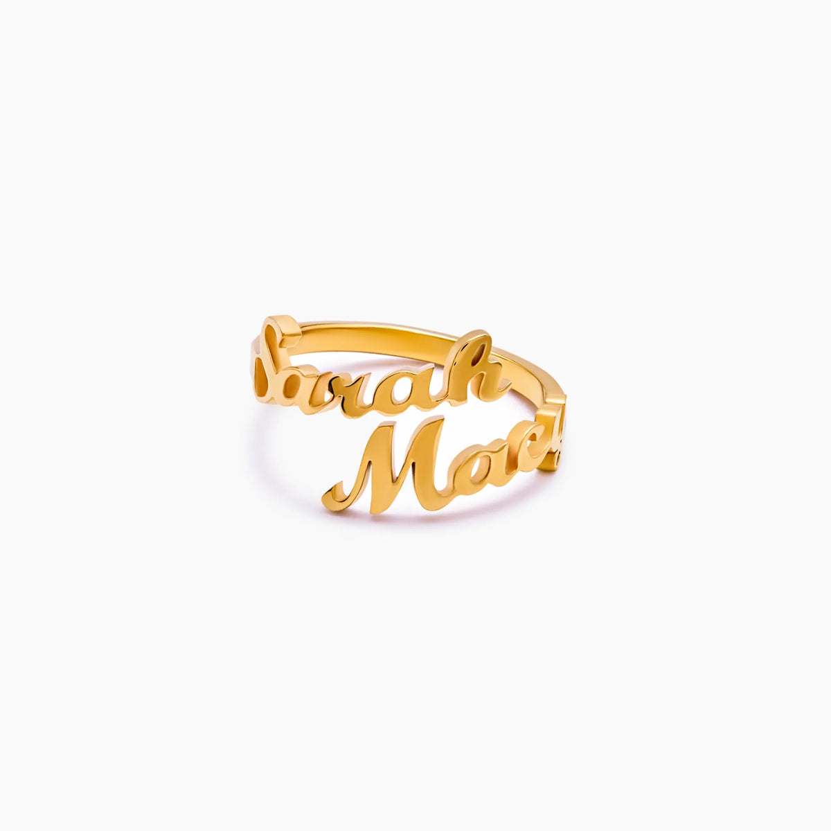 Duo Custom Name Ring