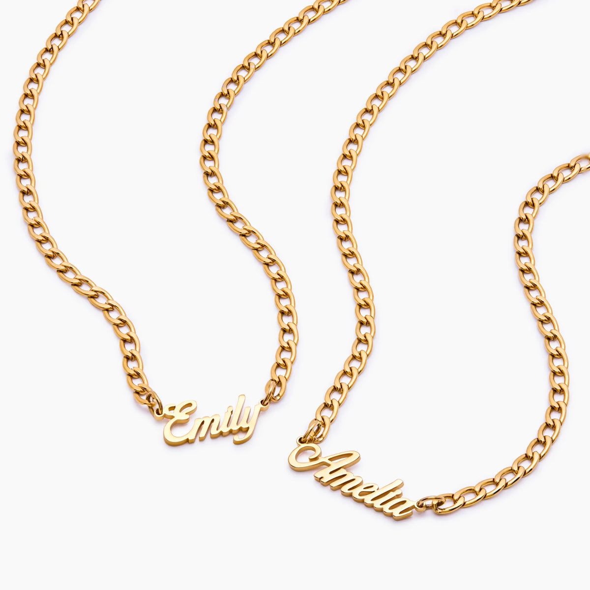 Bold Curb Name Necklace