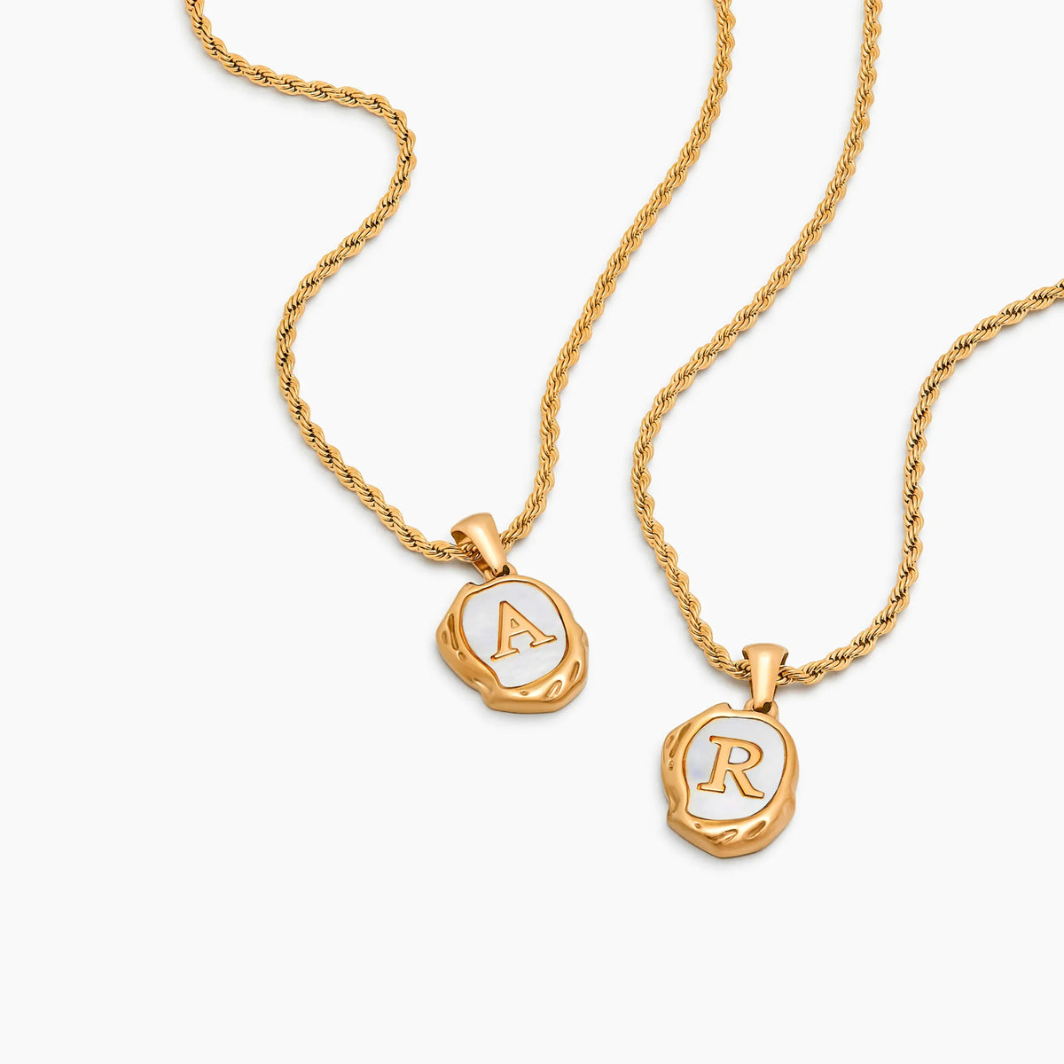 Pearl Initial Pendant Necklace