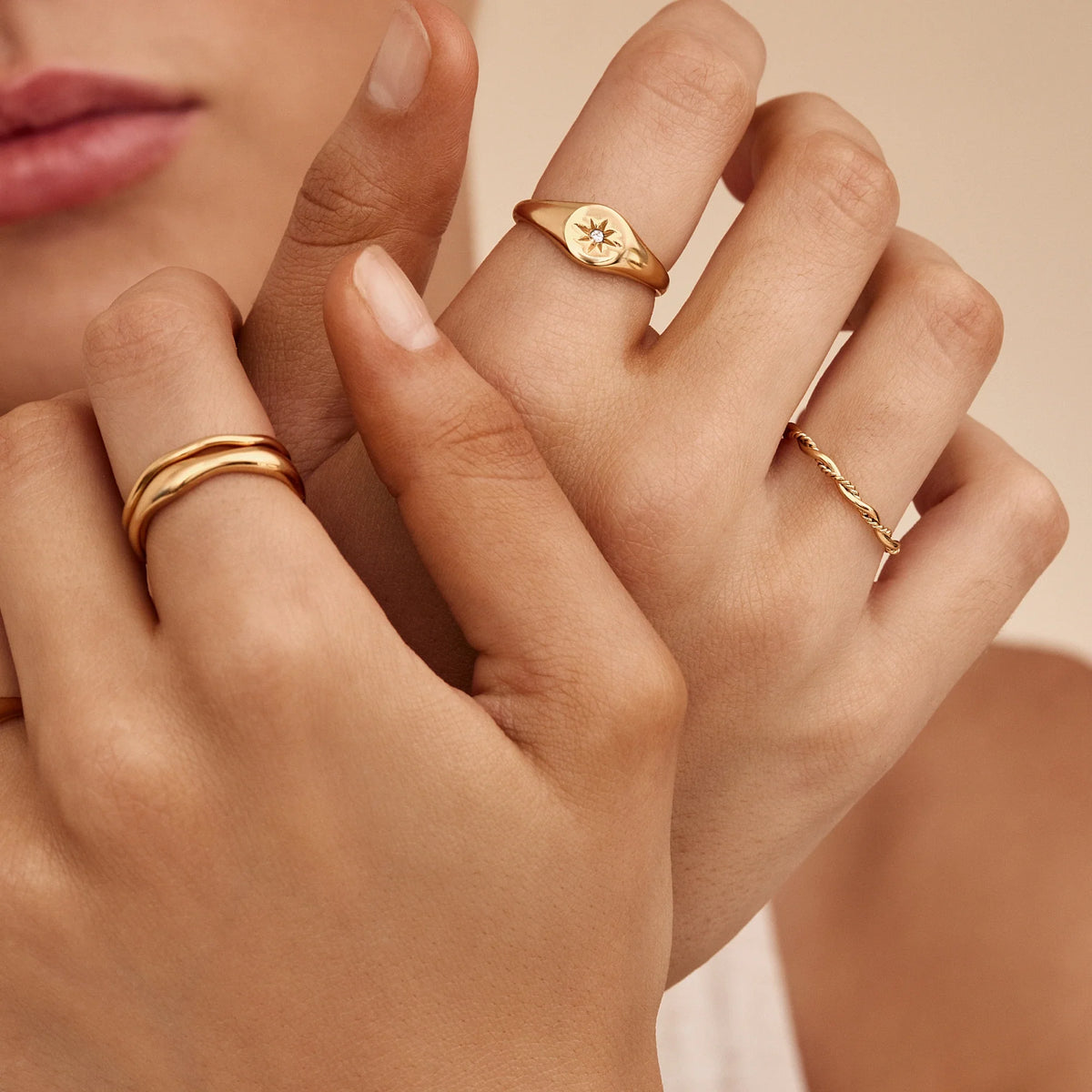 Dainty Double Twist Ring